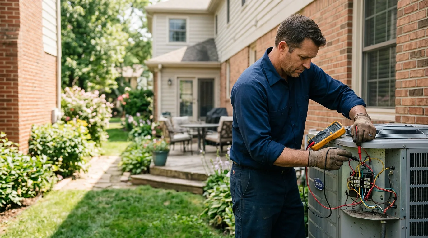 HVAC technician working near Shickshinny, PA